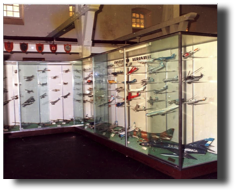 Collection of metal scale models built by Guillermo Rojas Bazán between 1982 and 1986. Museo Naval de la Nación, Buenos Aires, Argentina